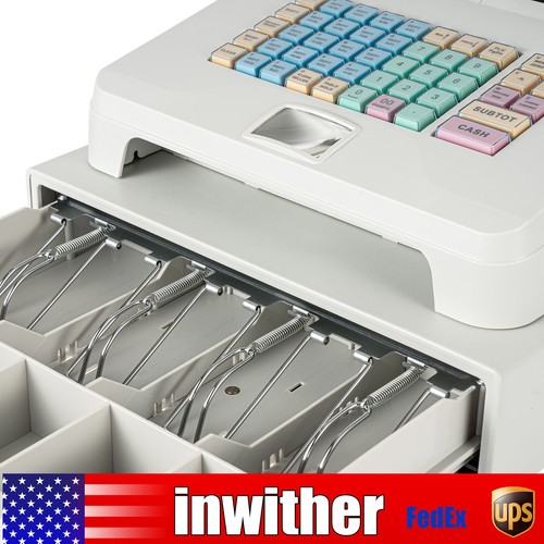Cash Register With Drawer Box Digital LED Display Retail /Restaurant POS NEW
