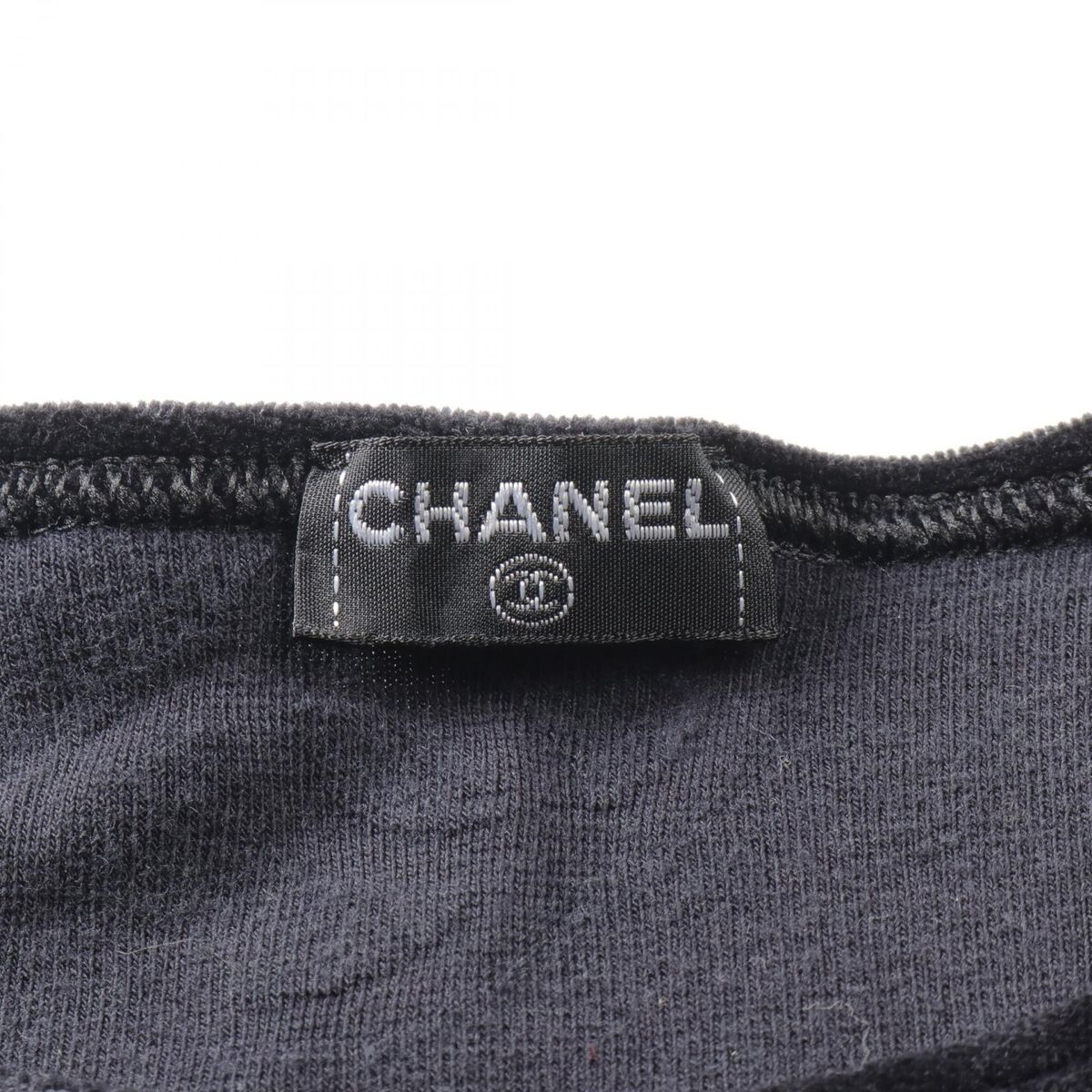 CHANEL COCO Mark Tops T-shirts Fabric cotton Navy Used Women CHANEL COCO Mark Tops T-shirts Fabric cotton Navy Used Women