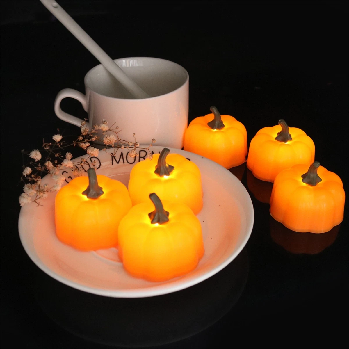 Orange on sale tea lights
