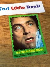 TOPPS 1979 THE INCREDIBLE HULK BUBBLEGUM CARD 88 BILL BIXBY LOU FERRIGNO MARVEL