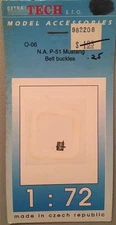 Extra Tech Model Accessories 1:72 N.A. P-51 Mustang Belt Buckles O-06