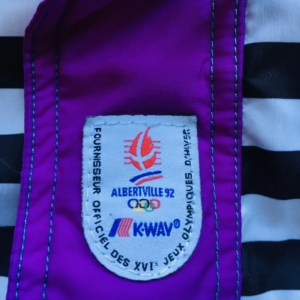 复古 Girl’s Youth K-Way 1992 Albertville 冬季奥运会 Y2K 雪地服 12 码 — 第 2/4 张图片