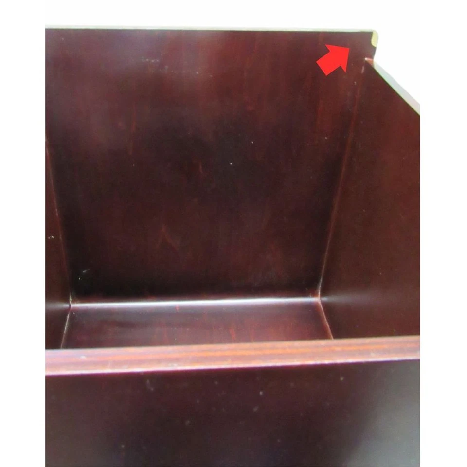 B-Ware Nicol Bad Hocker mit Wäschesammler Sitzhocker Wäschekorb Kirsch Optik  - Bild 4 von 4