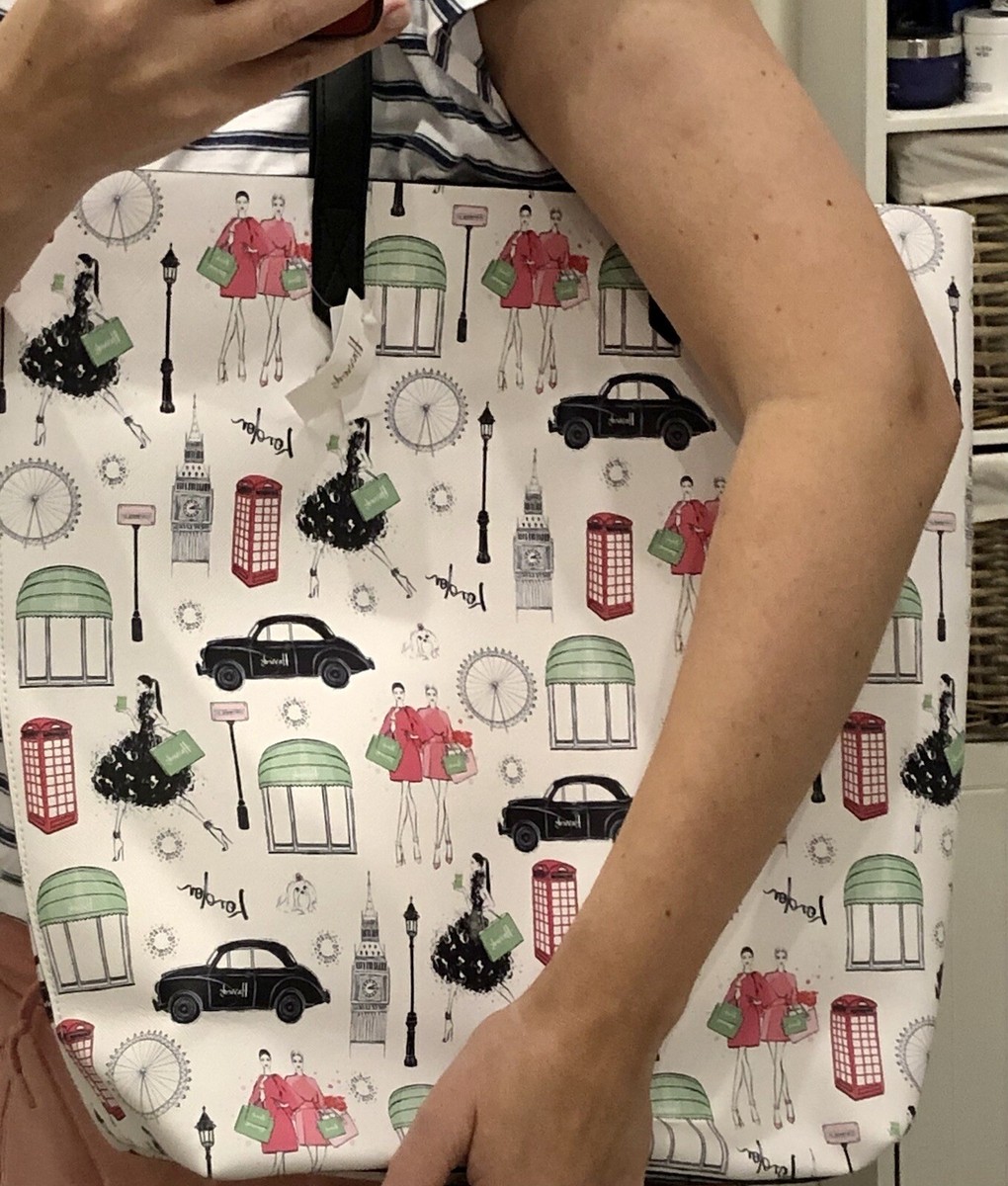 Harrods Brand City Style London Medium Shopper Bag for