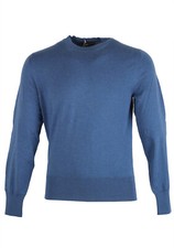 TOM FORD Blue Crew Neck Sweater Size 48 / 38R U.S. In Cotton Sweater 38 New ...