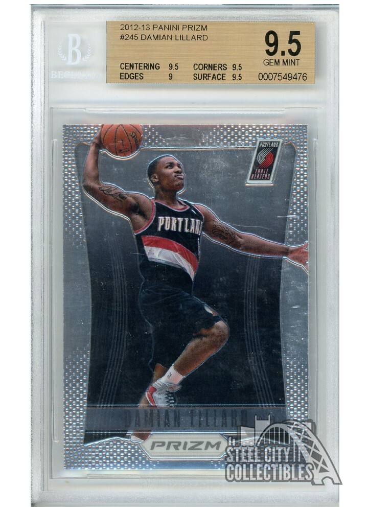 Damian Lillard 2012-13 Panini Prizm Rookie Card #245 BGS 9.5 Gem Mint