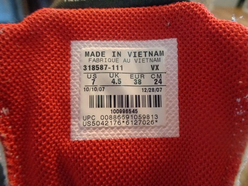 Nike Sparq Womens Shoes Size 7 RN #318587-111 Red & White - Picture 9 of 10