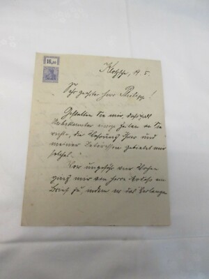 1916 Warnbrief des Postsekretär G. Fiebig aus Klotzsche ( Dresden ) Gartenstr. 1