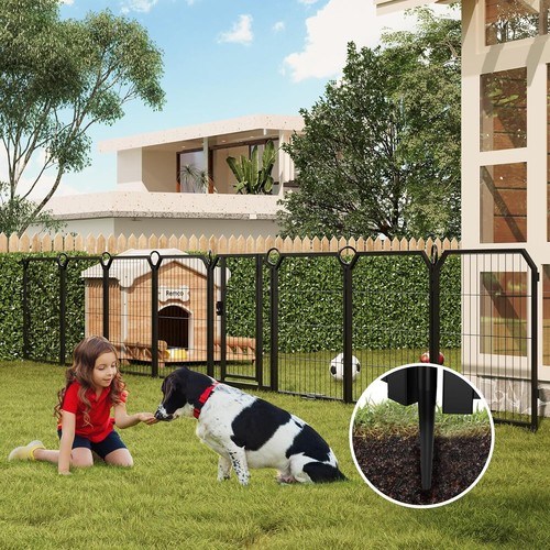Panel Dog Playpen Portable Pet Play Pen Puppy Exercise Fence Kennel Yard 8/16PCS - Picture 4 of 13