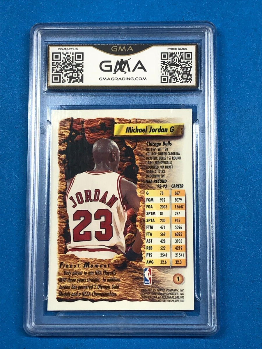 1993-94 TOPPS FINEST BASKETBALL **Michael Jordan #1** Non