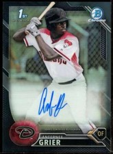 Anfernee Grier 2016 Bowman Chrome Draft DP Autographs Black Refractors #CDAAG
