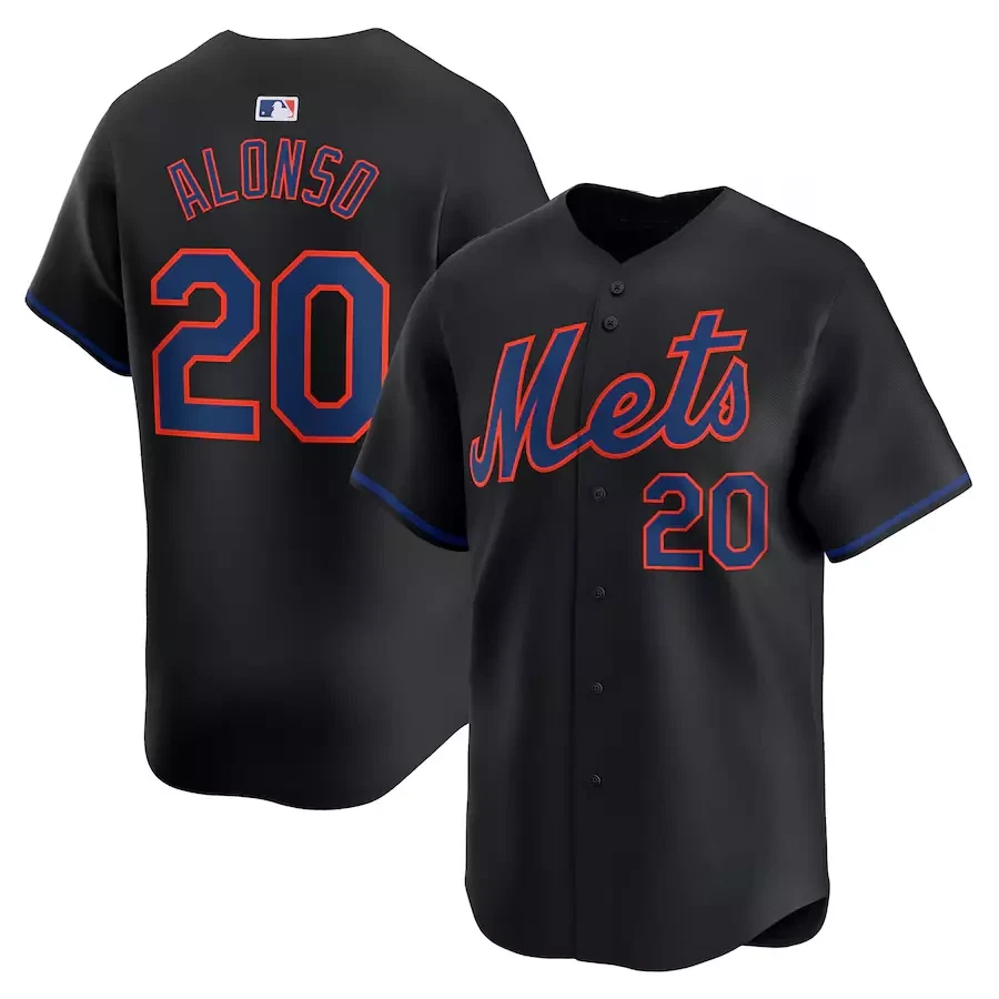 Collection Men's #20 Pete Alonso Black Jersey All Size S-5XL EG1289