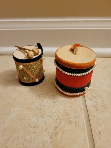 Vintage Drum Christmas Tree Ornaments Japan