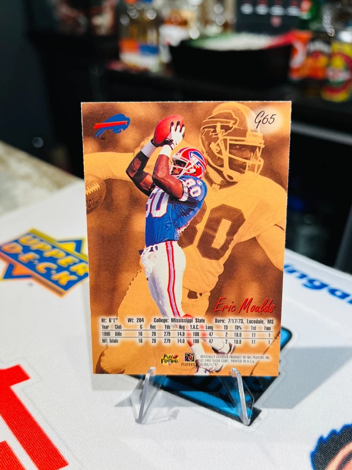 Fleer Ultra Gold Medallion 1997 edición Eric Molds #G65 Foto 2 de 2