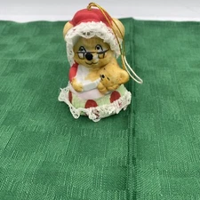 Jasco Caring Critter Chimer Porcelain Hanging Ornament/Bell Mother and Baby Cub