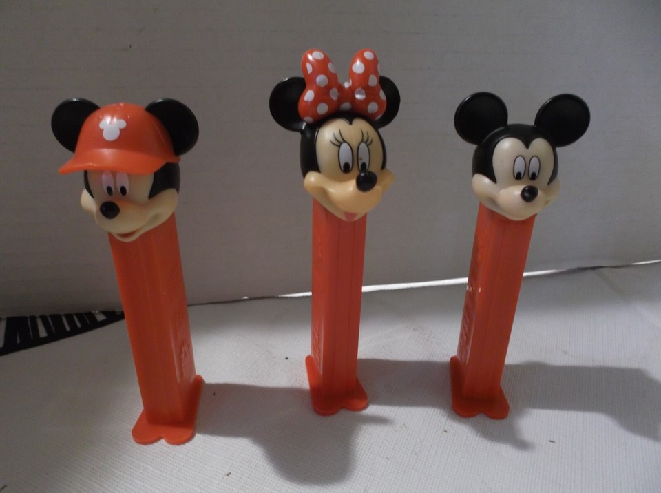 3 Disney Pez Dispensers Mickey & Minni Mouse eBay