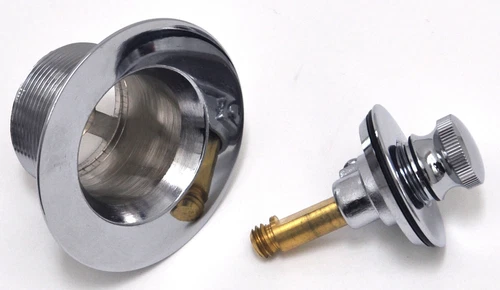 PROFLO Tub Drain PF612CP Lift and Turn 1 1/2", 1 1/4" Drain CHROME PLATED BRASS - Picture 10 of 10