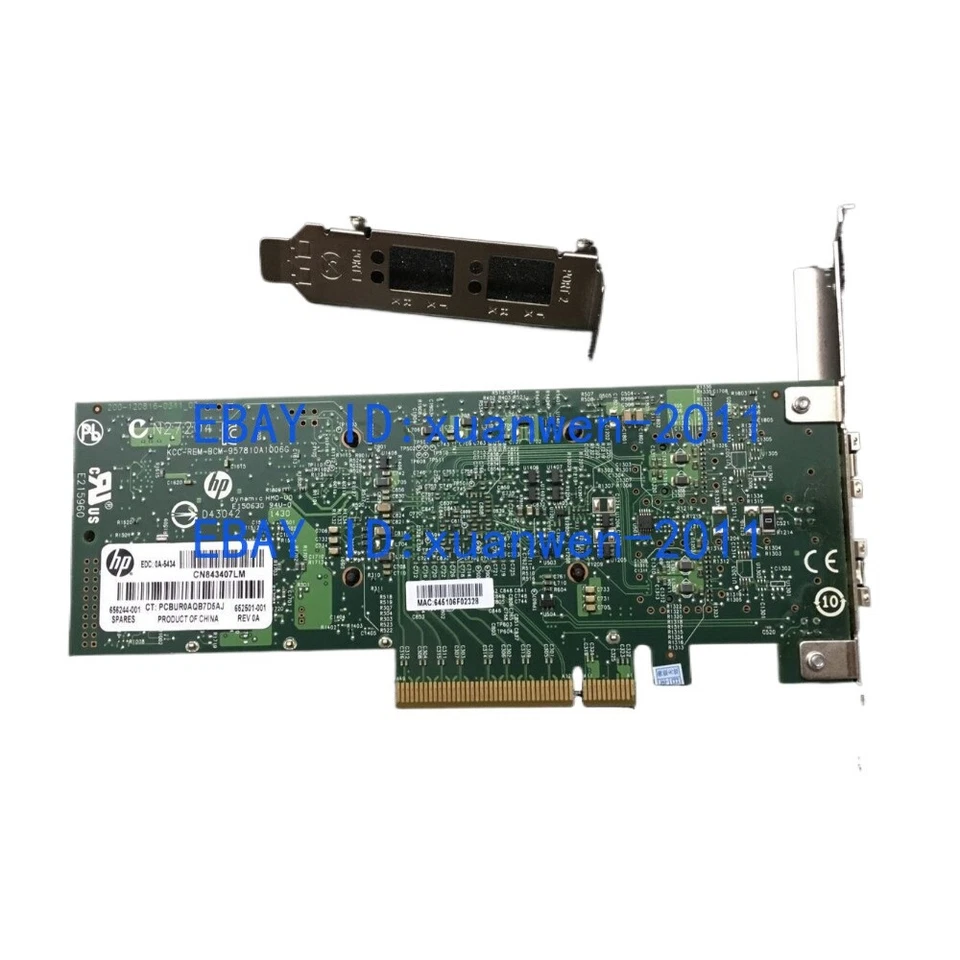 652503-B21 656244-001 652501-001 HP ETHERNET 10GB 2-PORT 530SFP+ ADAPTER  - Image 3 of 3