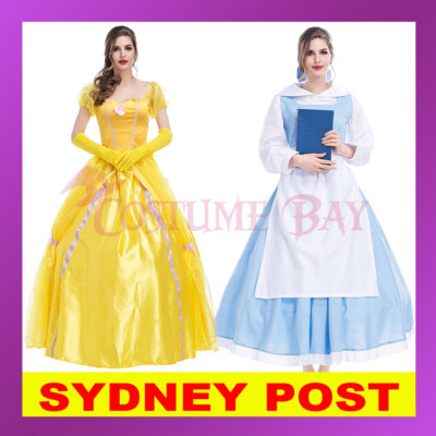 Ladies Sleeping Beauty and the Beast Belle Princess Maid Dress