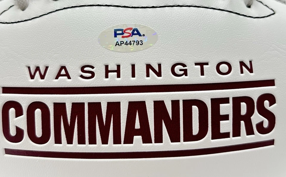 Dan Quinn Signed Washington Commanders White Panel Autographed Football PSA/DNA - Image 3 of 3