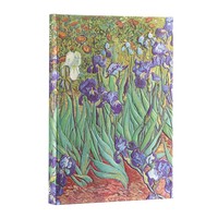 Van Gogh's Irises Midi Hardback Address Book (Elastic Band Closure) Paperblanks