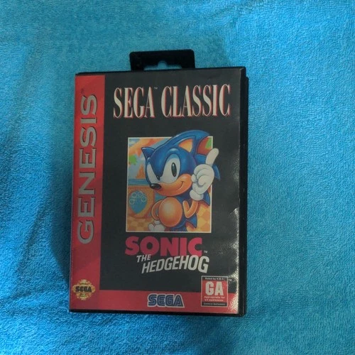 SEGA Sonic the Hedgehog Sega Genesis Not For Resale Cartridge w/ Case