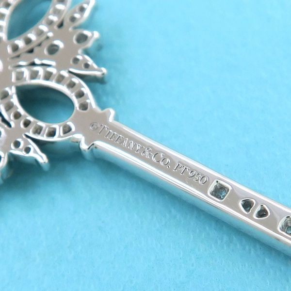 Tiffany & Co. Victoria Key Pendant Diamond Necklace Platinum Pt950