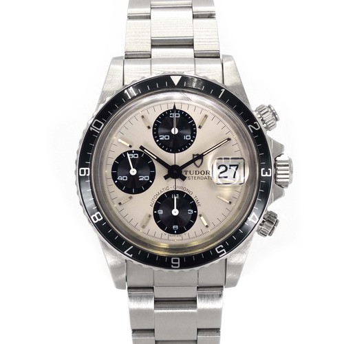 Tudor Chronotime 94210 Stainless Steel Silver Diamond 39.0mm 2...