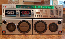 Refurbished/Recapped/New Belts/Foam Toshiba RT-S983 WX-1 BomBeat Boombox.READ