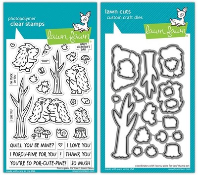 PorcuPine For You Stamps And Dies 2 Item Bundle For Card Making