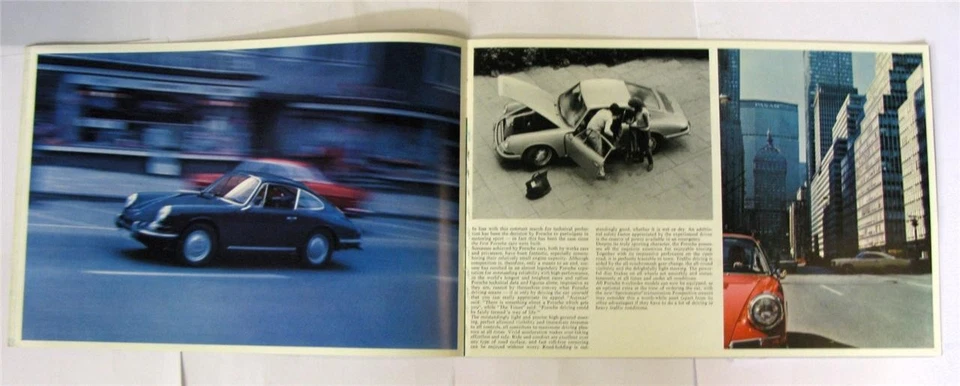 PORSCHE 911 + 912 Car Sales Brochure 1967-8 #W218 e 9.67 - Image 4 of 4