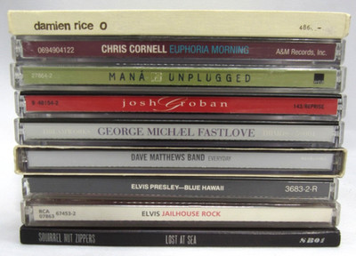 Lot of 9 CD's Various Artists Mixed Genres Elvis Josh Groban Dave Matthews Band