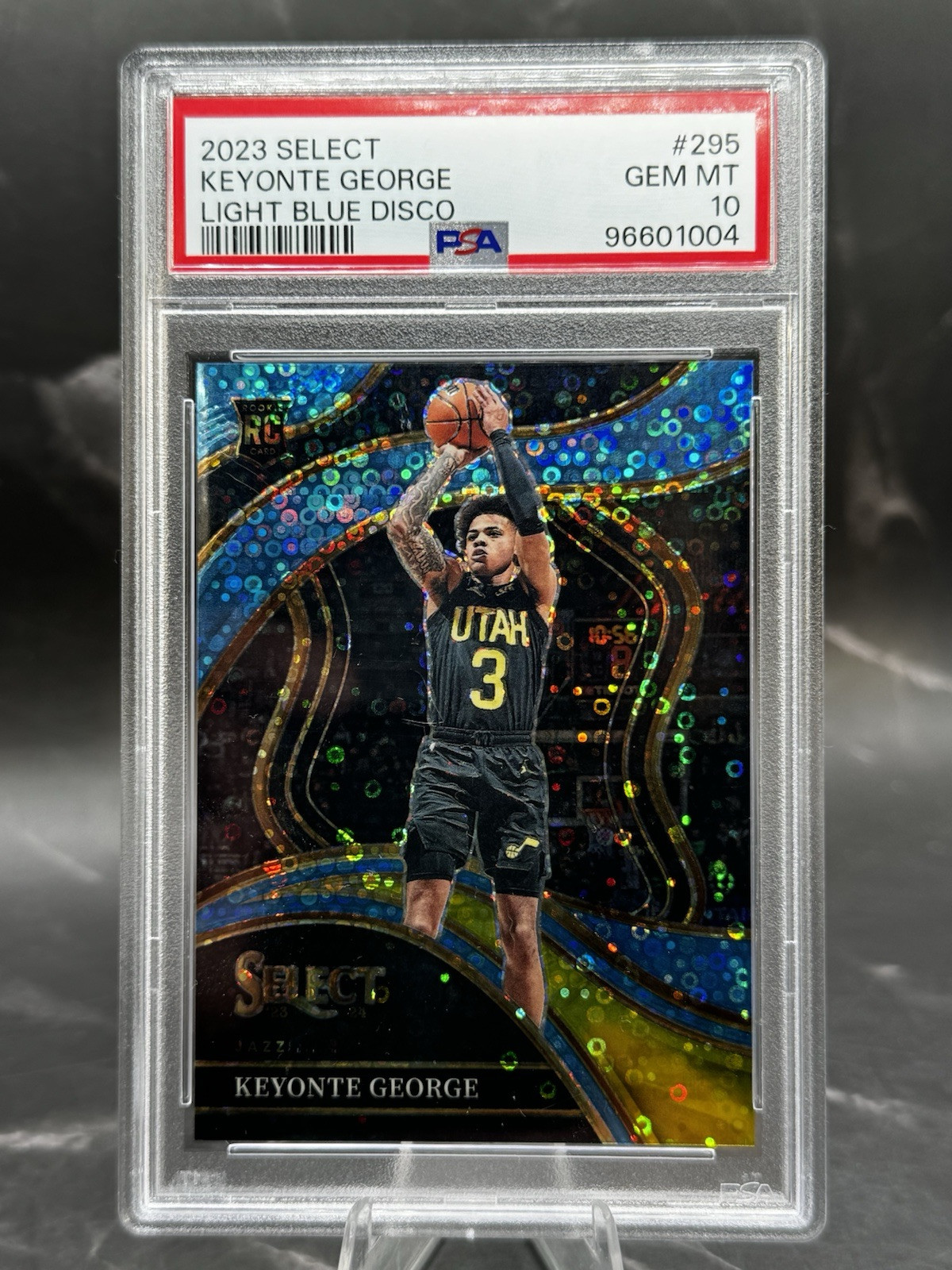 💎💎💎🔥PSA 10🔥 2023-24 Select Keyonte George Light Blue Disco /99 🔥 Courtside