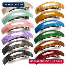 12pcs Retro French Hair Barrettes Elegant Large Hair Clips for Women Girls