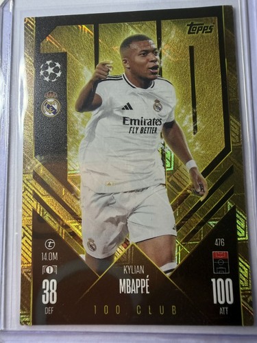 Kylian Mbappe 2017 Topps Chrome UEFA Champions League 41 NM