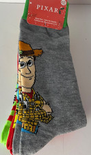 Disney/Pixar 3 Pairs Of Mens Crew Socks 6-12 Brand New
