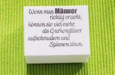 LA BLANCHE Stempel Mann Männer Witzig Humor Spruch Sprüche Schrift NEU