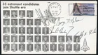 US Stamps 1978 35 Astronaut With 4 Shuttle Autographs On Cover Rare