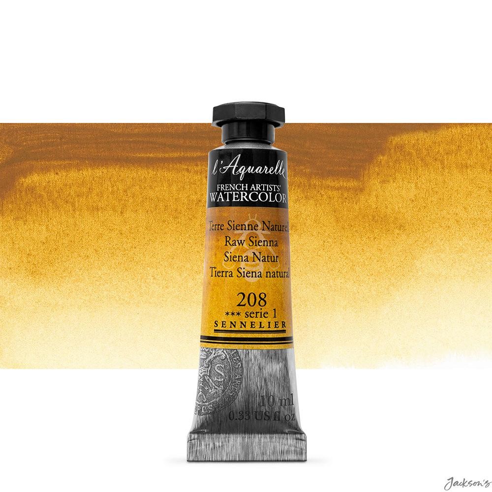 Sennelier L'Aquarelle Watercolour Paint Tube 10ml Raw Sienna For Artists