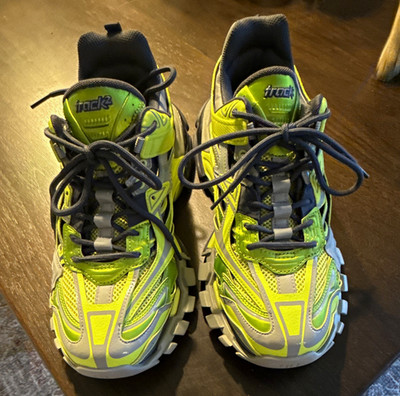 Balenciaga Track.2 Acid Green Grey Men s Sneakers US 10 EU 43 568614 W3AE2 3512