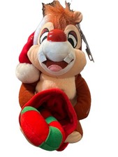 Disney Parks Dale Plush Christmas Holiday Chipmunks Bean Bag 10" w Tags Vintage