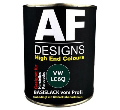 250ML Autolack für VW LC6Q Dark Moss Green Metallic Basislack spritzfertig