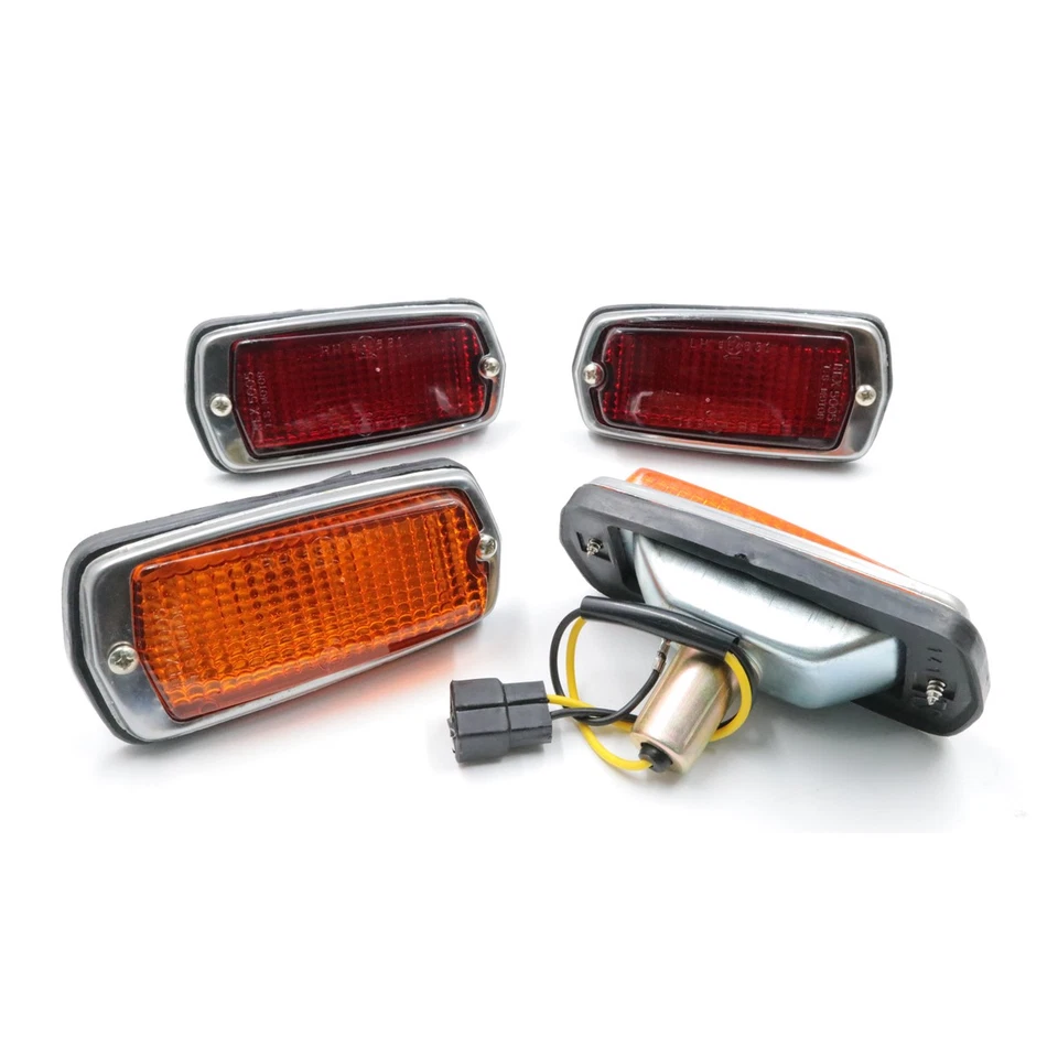 JUEGO LÁMPARA MARCADORA LATERAL L/R APTA NISSAN DATSUN 510 120Y B210 FAIRLADY 240Z CAMIÓN UTE Foto 3 de 4