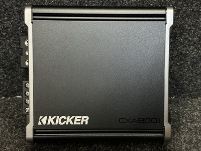Kicker 46CXA8001 Class D Mono Amp 1600W Peak Power Sub Amplifier - Used 001180