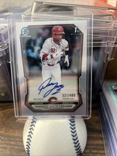 2026 BOWMAN CHROME PABLO NUNEZ 1ST ROOKIE AUTO REFRACTOR SP 321/499 REDS