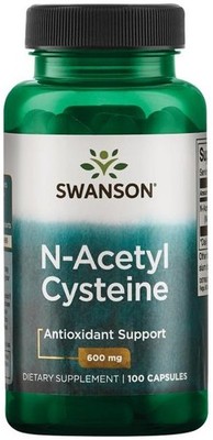 Swanson N-Acetyl Cysteine, 600mg - 100 caps (179,00 EUR/kg)