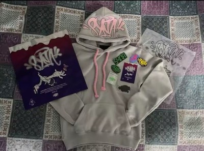 Synaworld Central Cee Hoodie - Grey And Pink