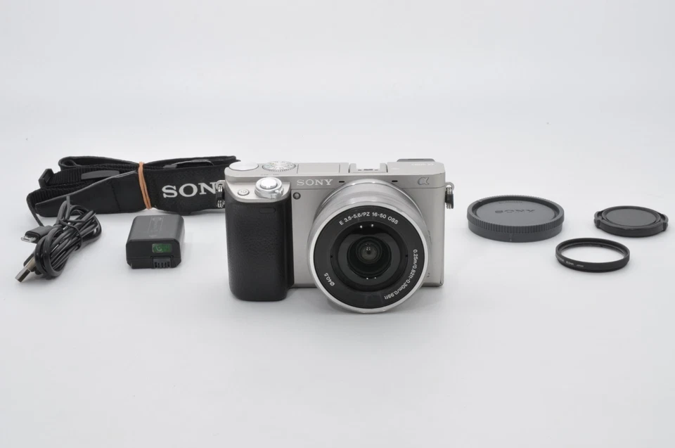 Sony Alpha A6000 (Kit with 16-50mm) Silver SC 6661 [ Excellent+ ] from Japan - Image 2 of 4