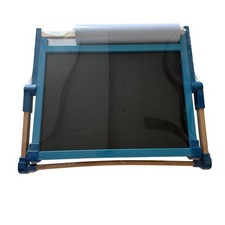 Melissa Doug Tabletop Easel Kids One Size Blue Wooden Double-Sided Art Station