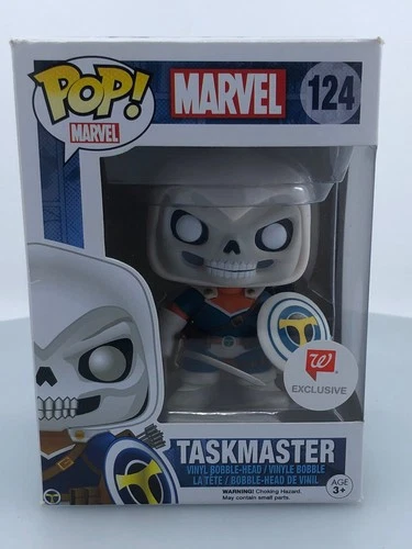 Funko POP! Marvel Spider-Man Taskmaster #124 Walgreens Exclusive DAMAGED BOX